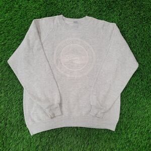 Vintage 80s University-of Oregon Sweatshirt Womens Large 21x23 Gray
